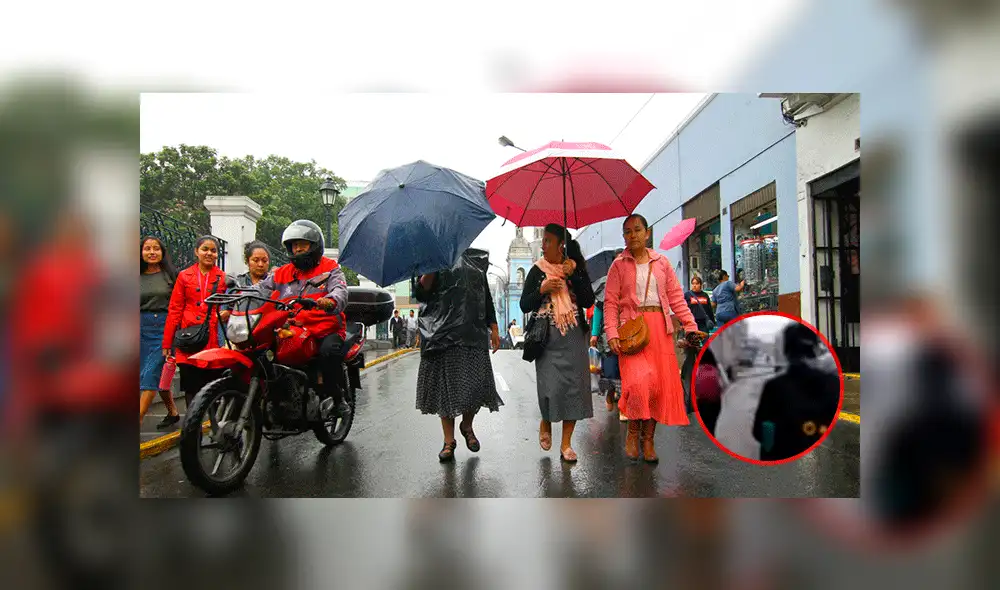 Facebook: Peruana utiliza peligroso método para evitar que la llovizna no 'destruya' su peinado [VIDEO]