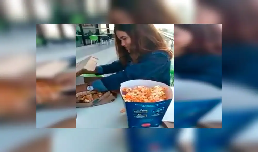 Facebook: chica aplica truco para esconder comida en balde de cancha y novio queda sorprendido [VIDEO]