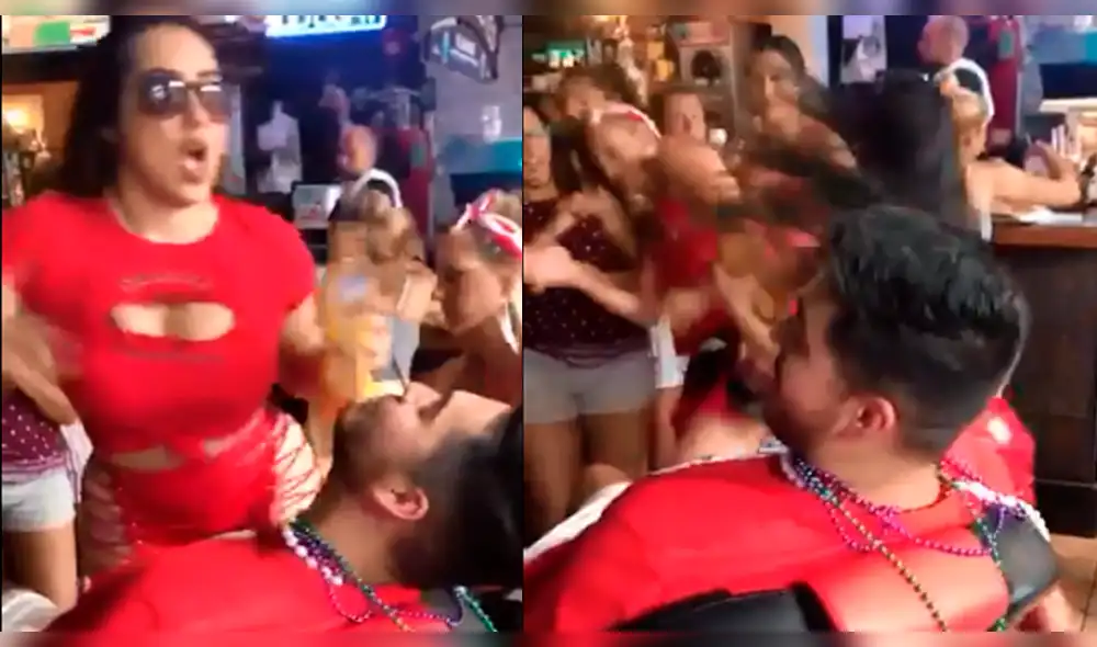 YouTube: Camarera golpea a mujer por darle una nalgada [VIDEO]