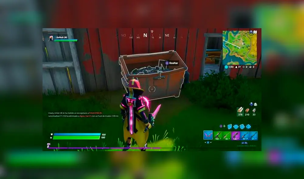 El mapa de la temporada 11 de Fortnite que necesitas para los desafíos de Mar Adentro del Capítulo 2.