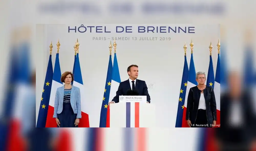 El presidente Macron anuncia la creación del comando espacial. Foto: Reuters. El presidente Macron anuncia la creación del comando espacial. Foto: Reuters.