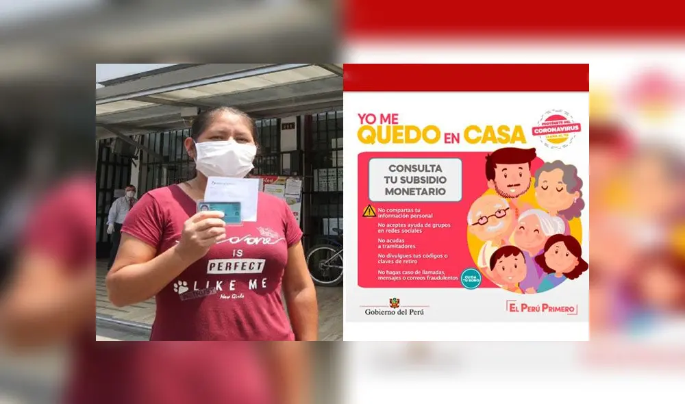 Bono de S/380 ‘Yo me quedo en casa': ¿cómo cobrar la segunda entrega? Foto: composición / La República y captura de la plataforma Yo me quedo en casa.