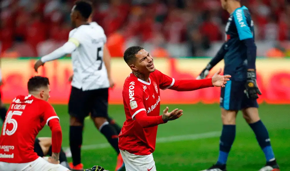 El Internacional de Paolo Guerrero perdió la final de la Copa Brasil 2019 ante el Atlético Paranaense. | Foto: EFE El Internacional de Paolo Guerrero perdió la final de la Copa Brasil 2019 ante el Atlético Paranaense. | Foto: EFE
