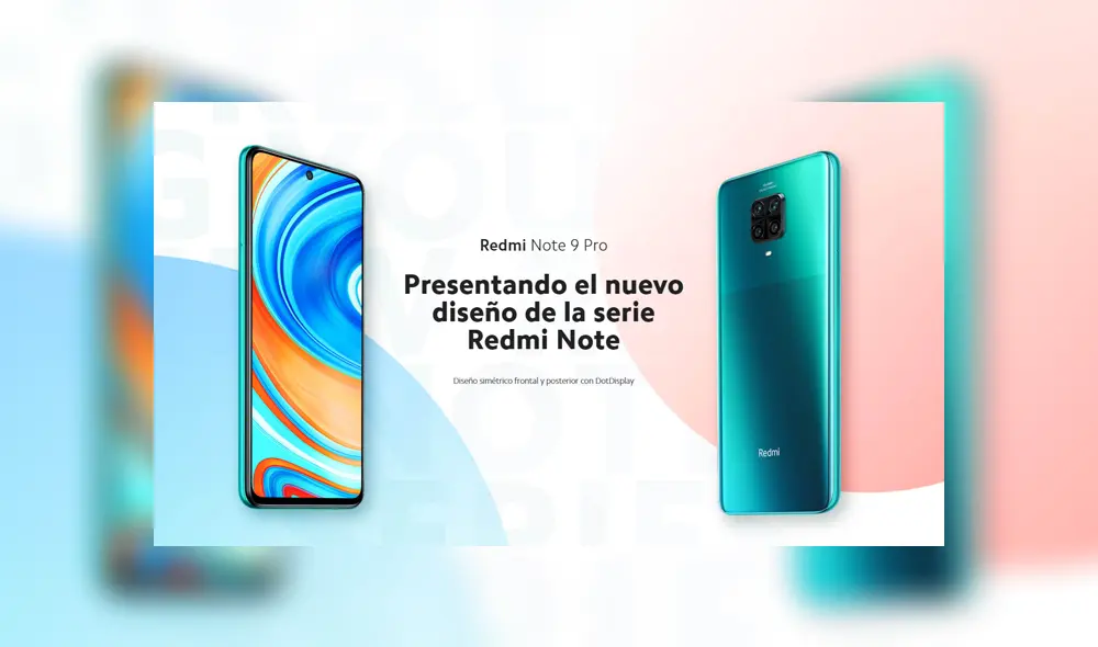 El diseño del nuevo Redmi Note 9 Pro.