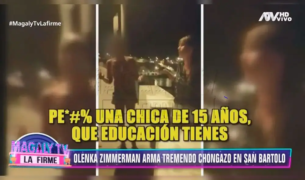 Olenka Zimmermann armó un escándalo e insultó a adolescente en San Bartolo [VIDEO]