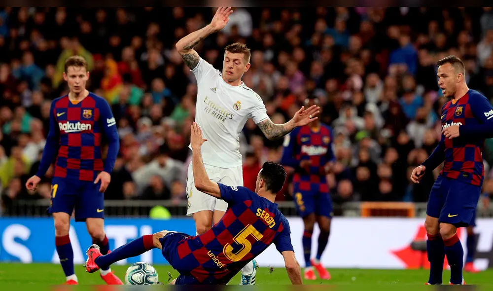 Kroos jugó los 90' del clásico español.