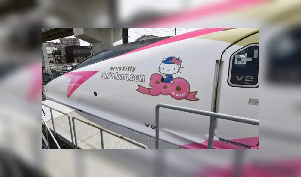 Hello Kitty: tren bala inspirado en el famoso personaje recorre Japón | VIDEO