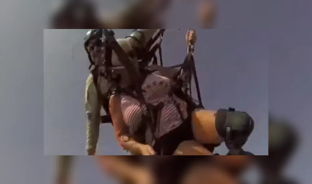 Video es viral en YouTube. Mientras estaba en el aire con su alumna, el instructor pierde el control del parapente, lo que provocó que sufran una aparatosa caída que fue grabada por ellos mismos. Foto: Captura. Video es viral en YouTube. Mientras estaba en el aire con su alumna, el instructor pierde el control del parapente, lo que provocó que sufran una aparatosa caída que fue grabada por ellos mismos. Foto: Captura.