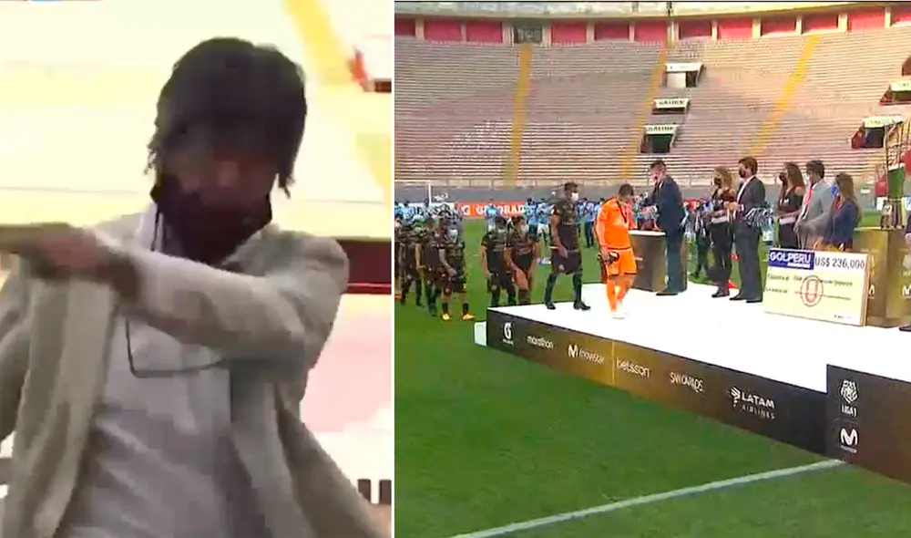 Comizzo salió expulsado de la final y no recibió medalla de subcampeón de la Liga 1. Foto: GOL Perú