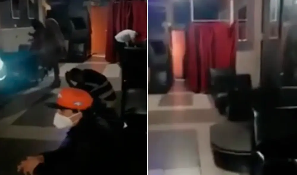 En el lugar se encontraron varias botellas de licor. Foto: Captura/América TV. En el lugar se encontraron varias botellas de licor. Foto: Captura/América TV.