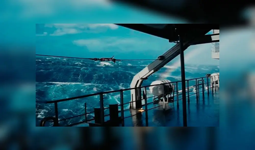El embravecido mar de Drake, donde habría caído el avión Hércules C-130. Foto: Difusión El embravecido mar de Drake, donde habría caído el avión Hércules C-130. Foto: Difusión