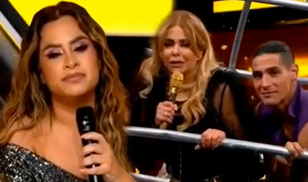 Ethel Pozo no pasó un buen momento durante su visita a "El gran show". Foto: composición LR/América TV