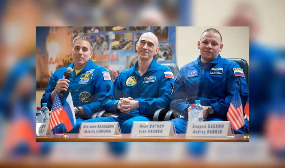 Chris Cassidy, Anatoly Ivanishin y Ivan Vagner partirán a la Estación Espacial Internacional. Foto: AP Chris Cassidy, Anatoly Ivanishin y Ivan Vagner partirán a la Estación Espacial Internacional. Foto: AP