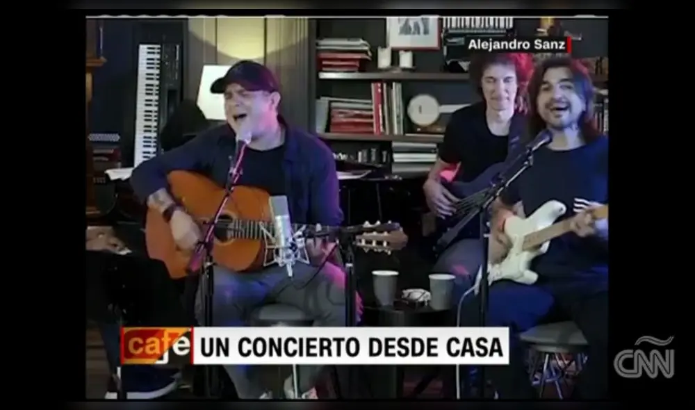 Alejandro Sanz y Juanes dieron concierto en el que recordaron la labor del personal médico.