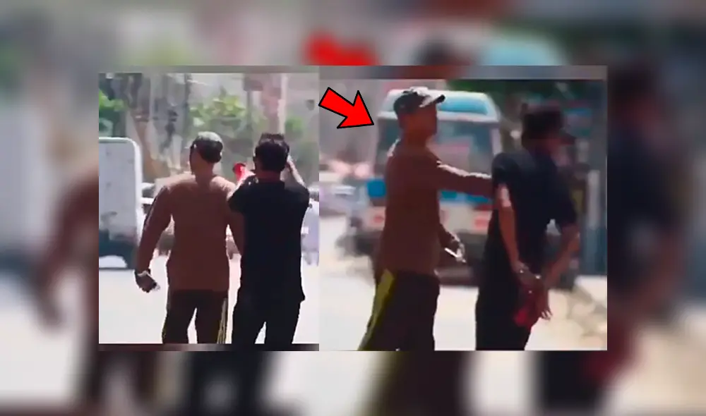 Facebook viral: asusta a hombre con bocina en la calle, lo enfurece y recibe dura lección [VIDEO]
