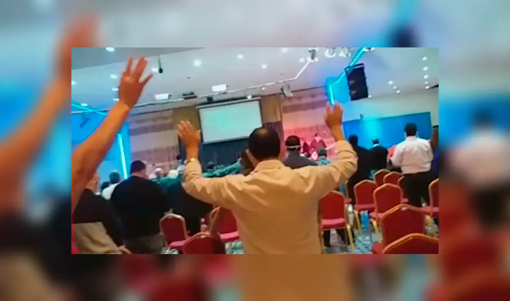 Pastor reunió a cientos de fieles sin importarle la cuarentena por el coronavirus. (Foto: Captura)