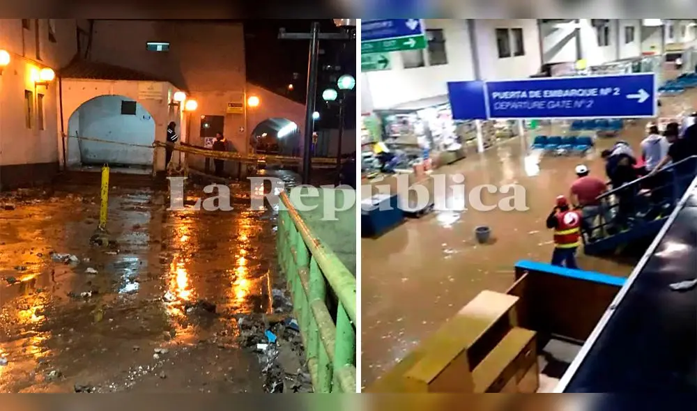 Terrapuerto de Arequipa se inunda. Terrapuerto de Arequipa se inunda.