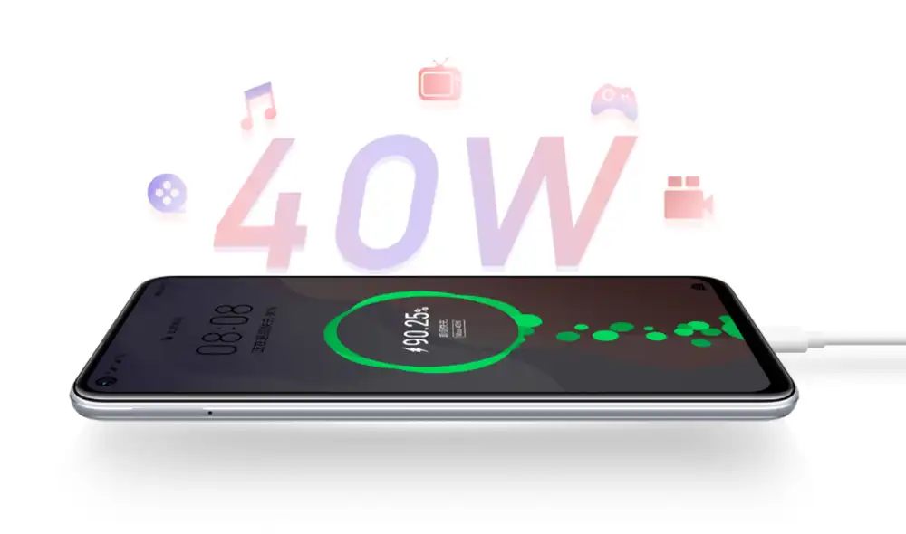 Batería de 4.000 mAh con carga rápida de 40W. Foto: Huawei