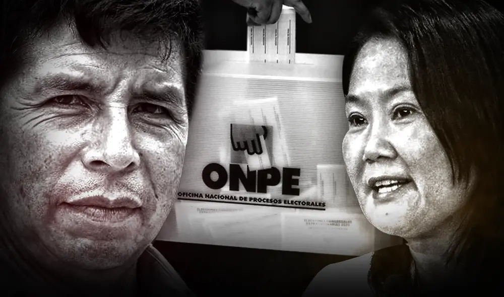 Pedro Castillo supera a Keiko Fujimori en resultados oficiales de la ONPE. Foto: composición de Gerson Cardoso / La República