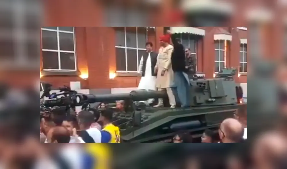 El novio se robó la atención de invitados y extraños. Foto: captura