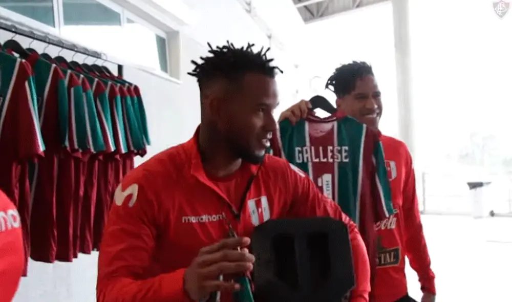 Jugadores de Perú recibieron camisetas personalizadas de Fluminense previo a la final de la Copa América 2019. Jugadores de Perú recibieron camisetas personalizadas de Fluminense previo a la final de la Copa América 2019.