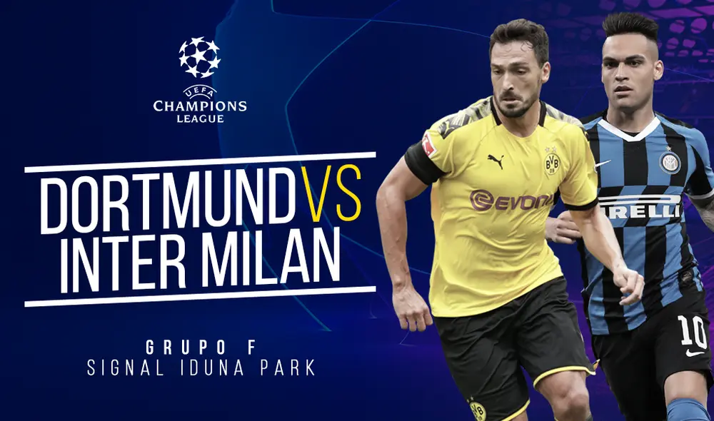 Inter de Milán chocará ante el Borussia Dortmund por la Champions League. Inter de Milán chocará ante el Borussia Dortmund por la Champions League.