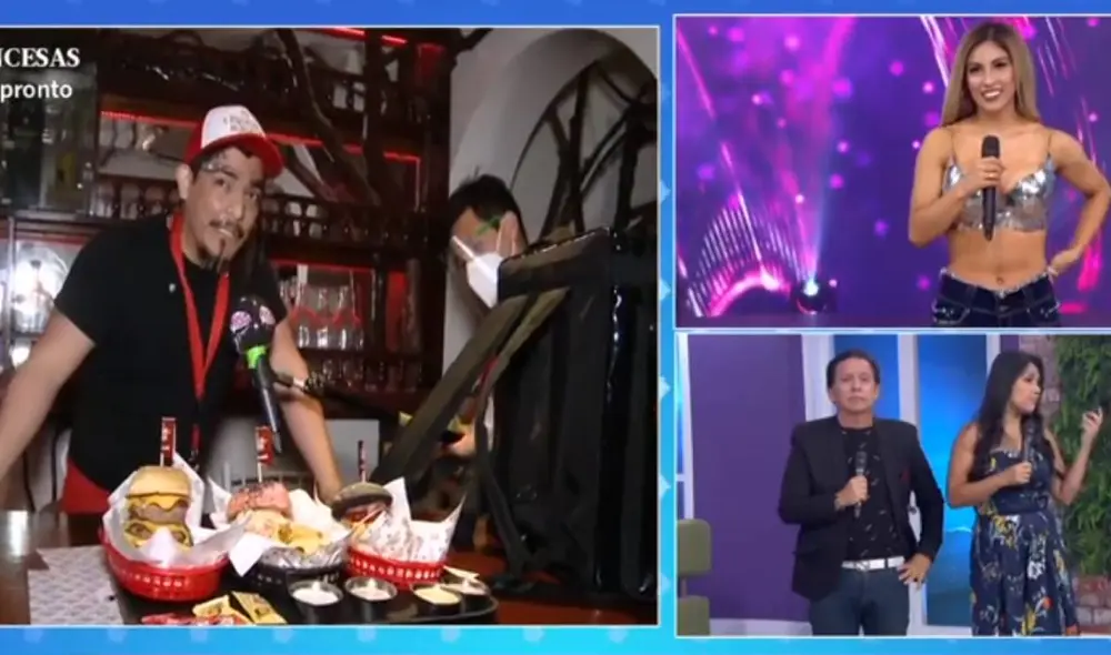 Erick Elera presenta su negocio de comida rápida en el programa En boca de todos. Foto: captura América TV Erick Elera presenta su negocio de comida rápida en el programa En boca de todos. Foto: captura América TV