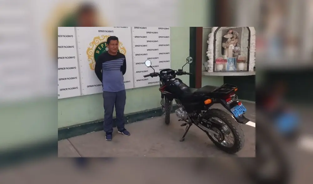 Sujeto fue intervenido por inmediaciones de la avenida Manuel Seoane con la carretera penetración al centro poblado de Semán.