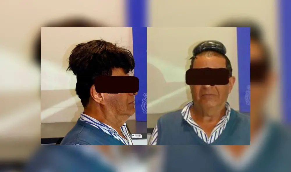 Hombre fue capturado por una sospechosa forma de vestir junto a su nerviosismo. Foto: Policía de España