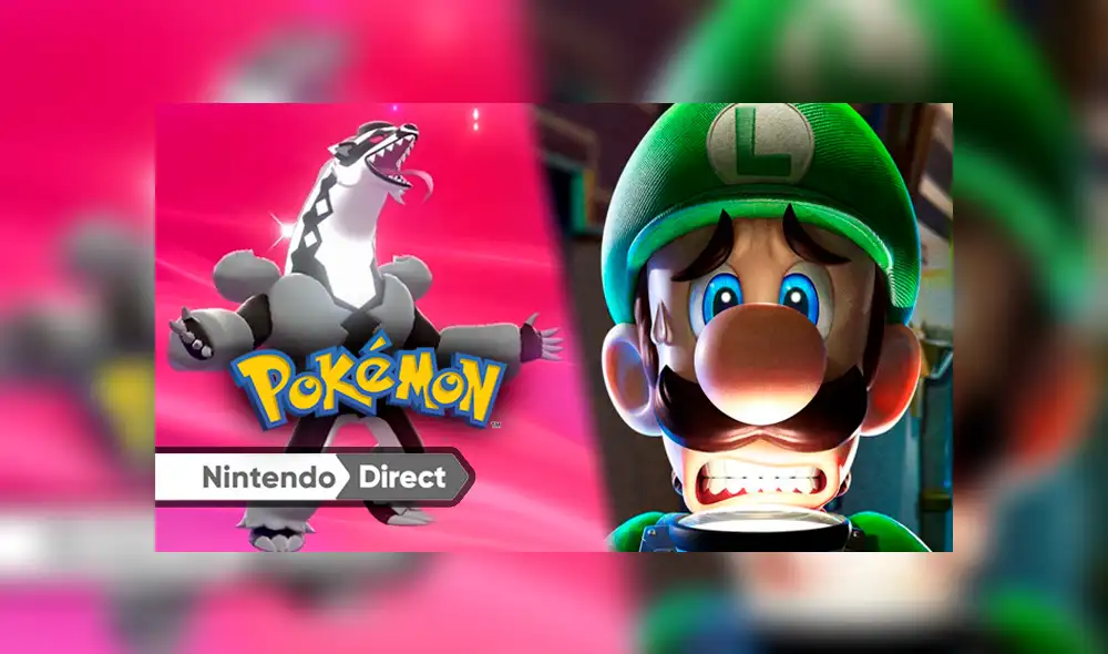 Un nuevo Nintendo Direct mostrará Pokémon Sword & Shield y Luigi’s Mansion 3 como nunca antes en una transmisión de 40 minutos. Mira cuándo y a qué hora.