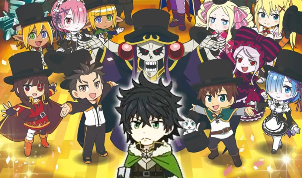 Naofumi se une el siguiente año al universo de Isekai Quartet