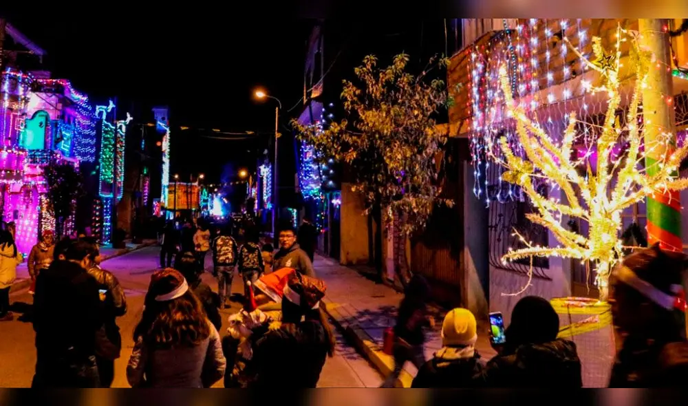 Barrio de Puno contagia la Navidad con su iluminación [FOTOS]