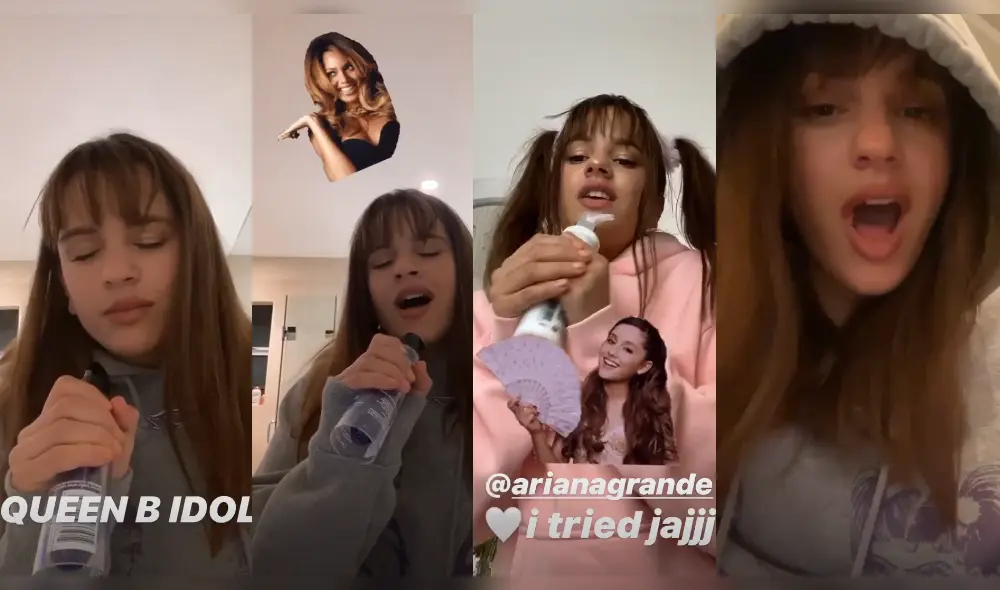 Rosalía demostró su talento vocal al imitar a reconocidas artistas. (Foto: Instagram)