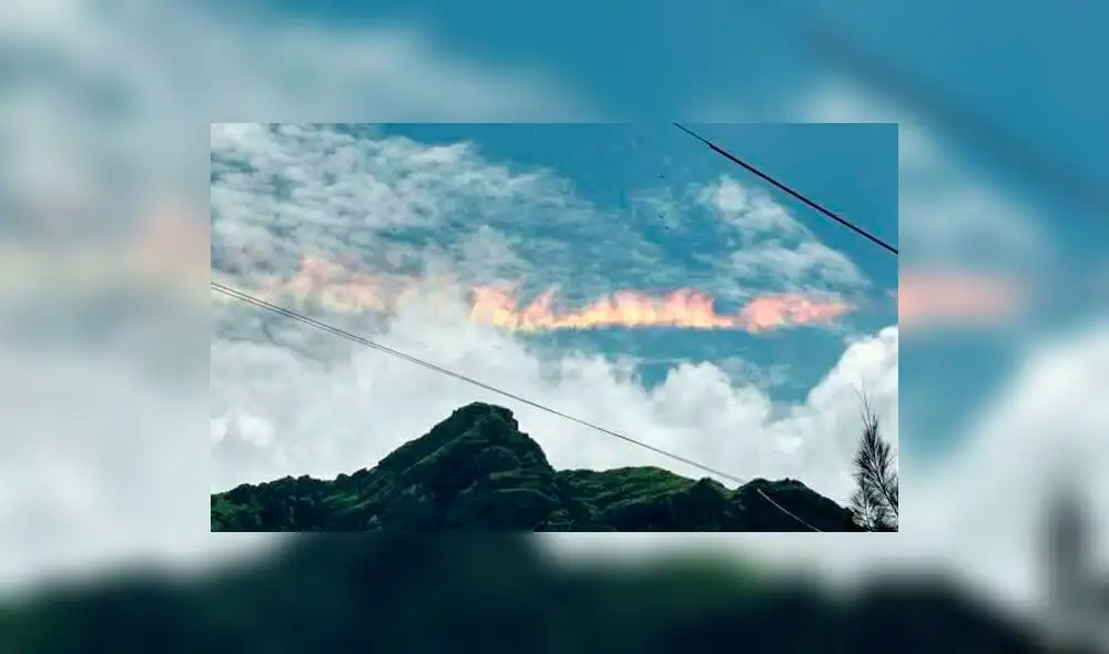 Twitter: arcoíris de fuego en el cielo sorprendió a población de Lambayeque