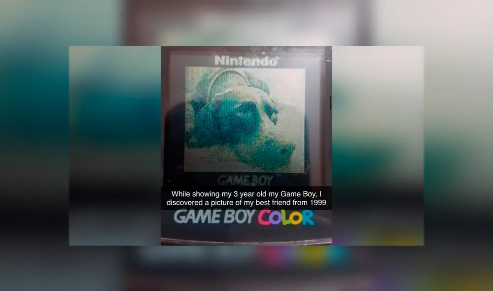 Y la encontró nuevamente mientras mostraba la misma Game Boy a su hijo de ahora 3 años.