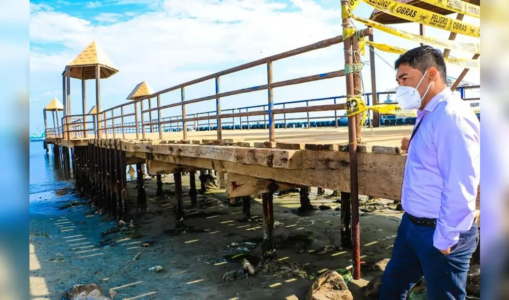 Muelle necesita ser reconstruido. Foto: La República.