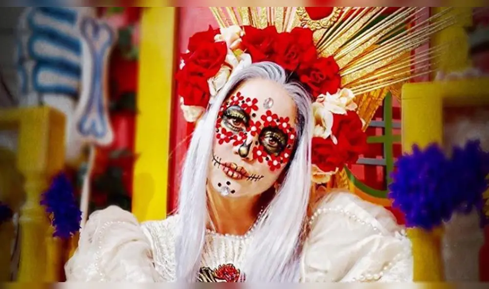 Famosas mexicanas se convierten en catrinas con excéntrico maquillaje [FOTOS]