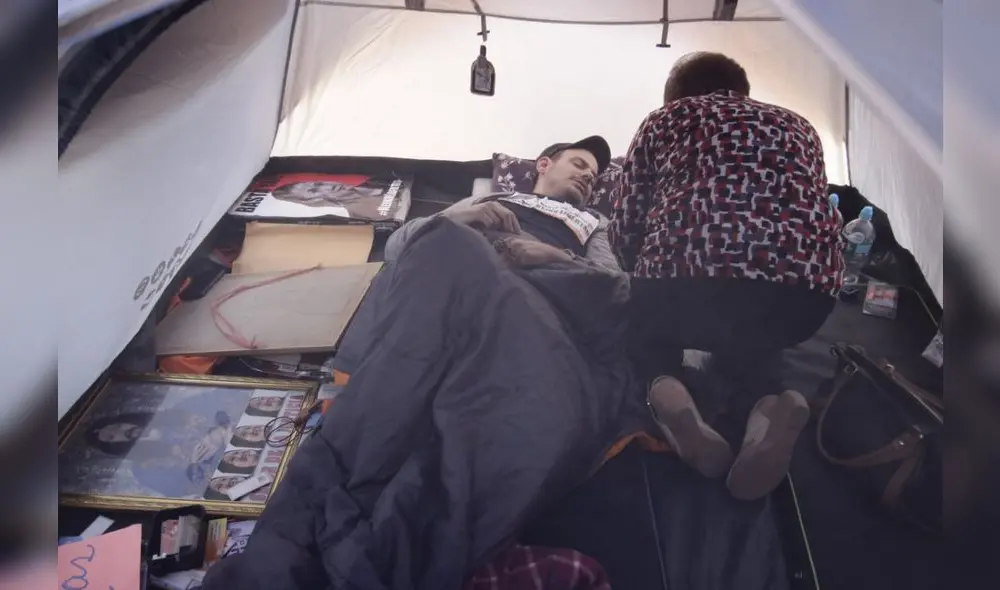 Fujimoristas visitaron a Mark Vito por descompensación en huelga de hambre [FOTOS]