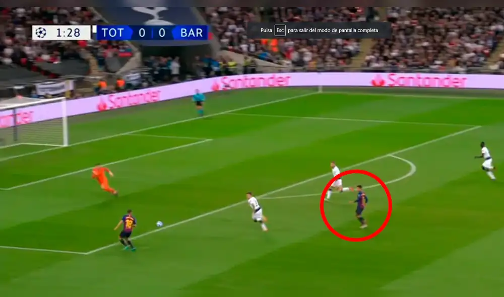 Tras un tremendo blooper de Lloris, Coutinho puso arriba a los 'culés' [VIDEO]