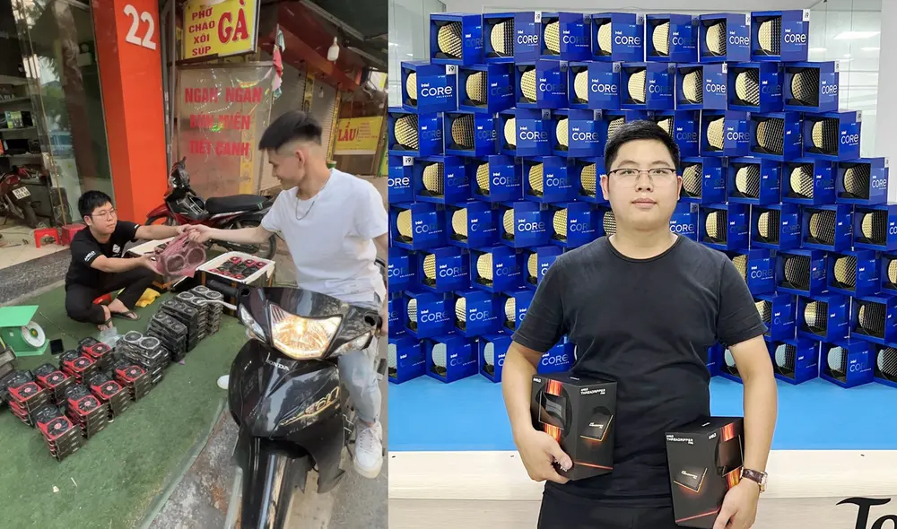 Sus económicas tarjetas gráficas vienen del minado de criptomonedas. Foto: Lê Thành