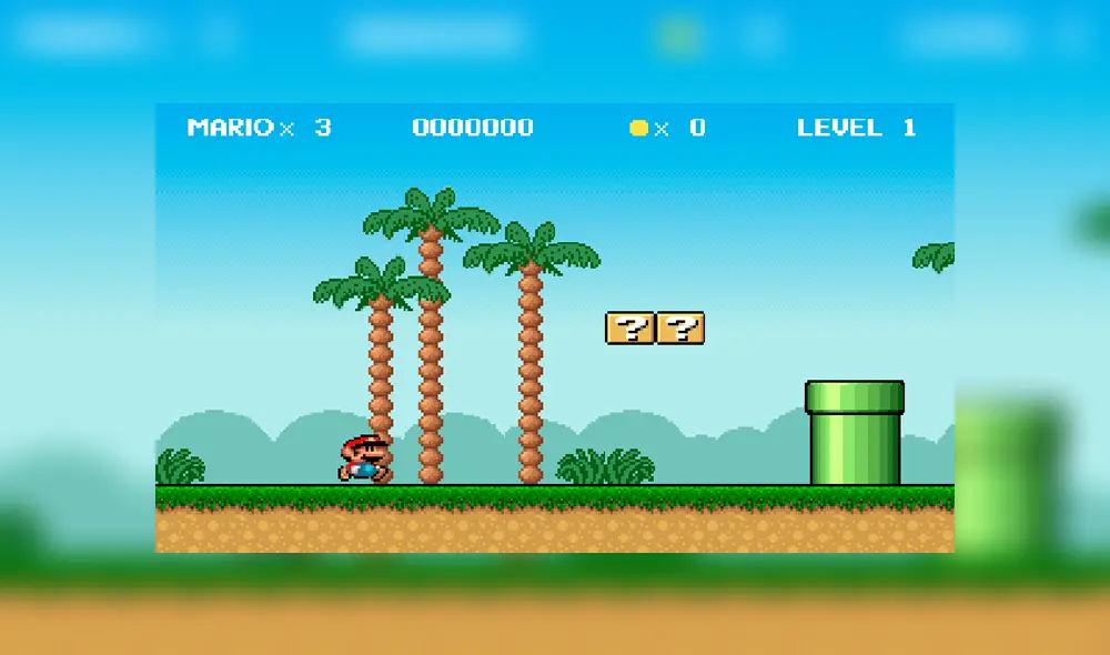 El videojuego de Mario Bros es gratuito y fue desarrollado por un fan. Foto: Wiering Software. El videojuego de Mario Bros es gratuito y fue desarrollado por un fan. Foto: Wiering Software.