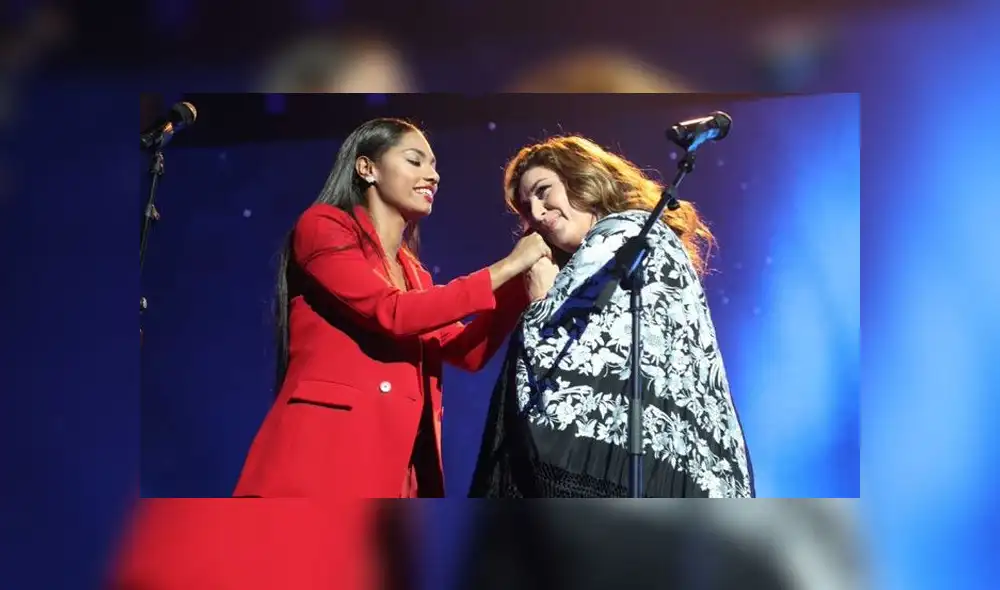 Estrella Morente quedó fascinada con la presentación junto a Nia en la gala 6 de 'OT 2020'. (Foto: RTVE)
