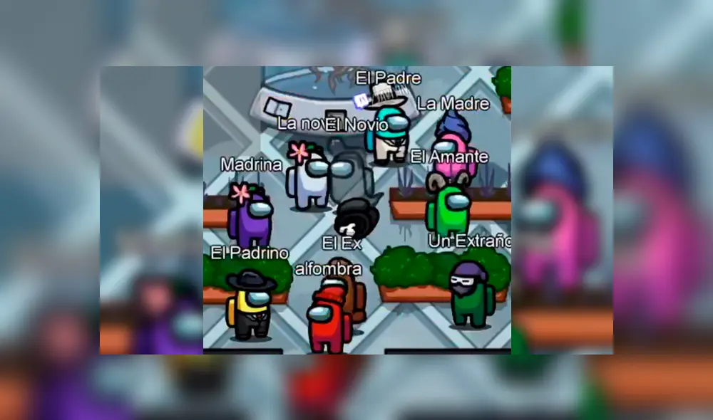 Momentos en que el pánico se desata en la boda organizada en Among Us. Fotocaptura: TikTok. Momentos en que el pánico se desata en la boda organizada en Among Us. Fotocaptura: TikTok.