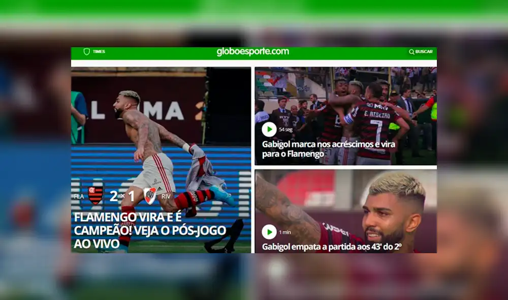 Flamengo se coronó campeón de la Libertadores por segunda vez en su historia. Foto: Olé
