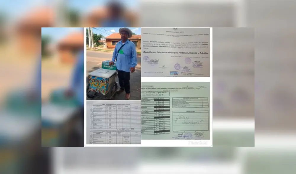 Regalan beca a heladero de 52 años y podrá cumplir su sueño de tener un título universitario