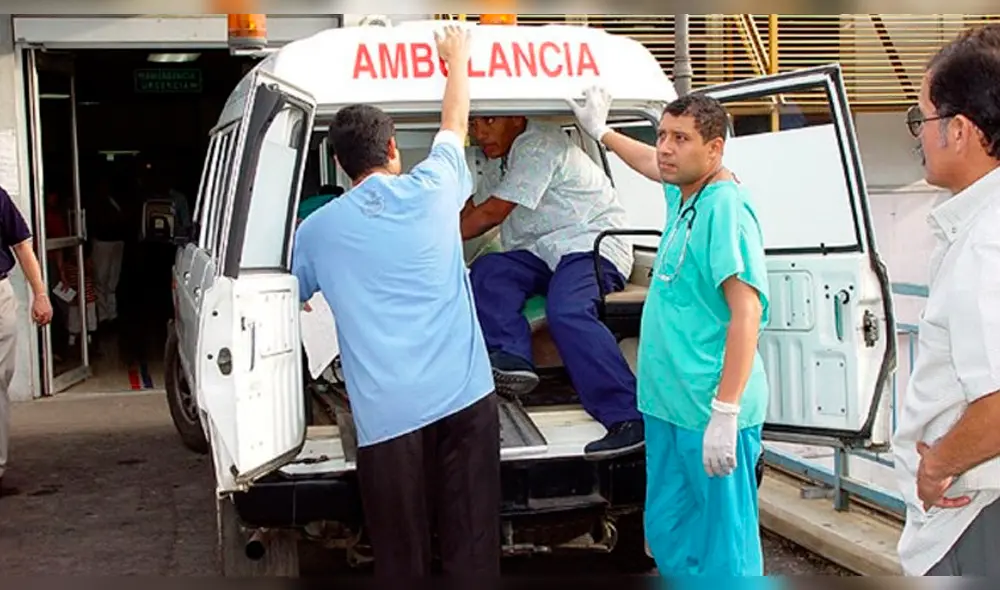 Herido fue trasladado hasta centro de salud.