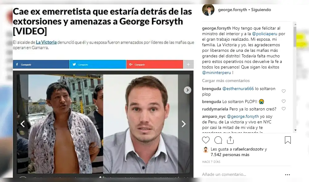 George Forsyth se emociona por respaldo de Pedro Suárez Vértiz [VIDEO]