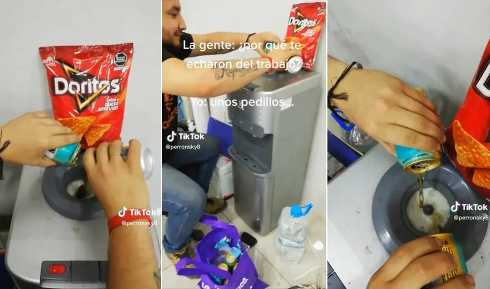 El video se viralizó en las redes sociales. Foto: composición LR/captura de TikTok/@perronsky El video se viralizó en las redes sociales. Foto: composición LR/captura de TikTok/@perronsky