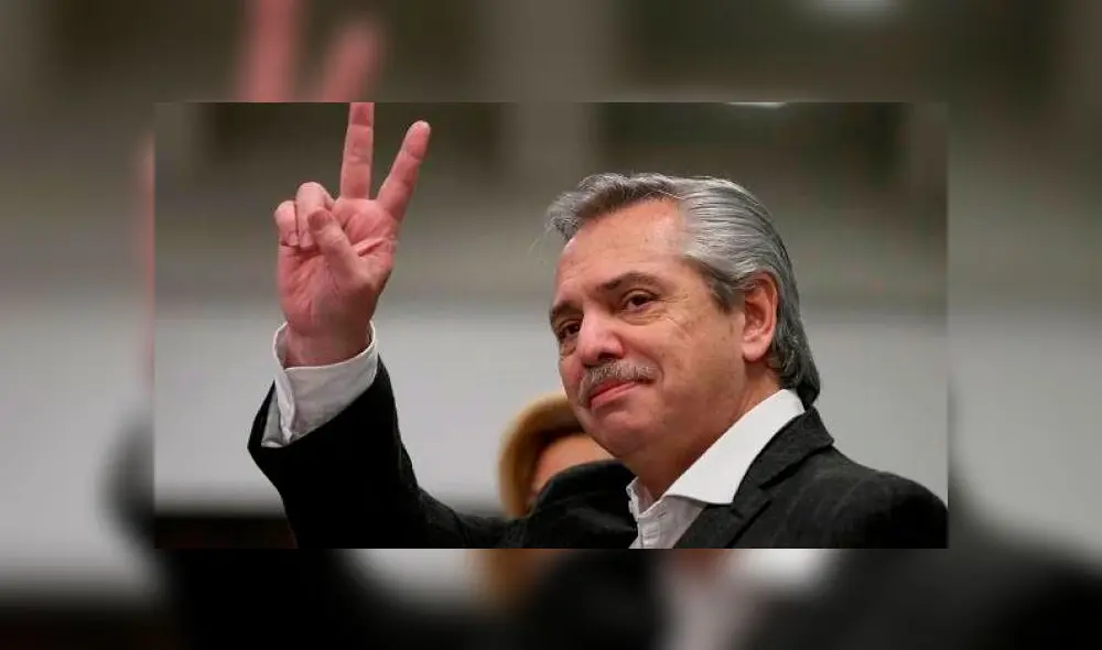 Alberto Fernández, candidato del Frente de Todos, que es favorito en las encuestas. Foto: EFE