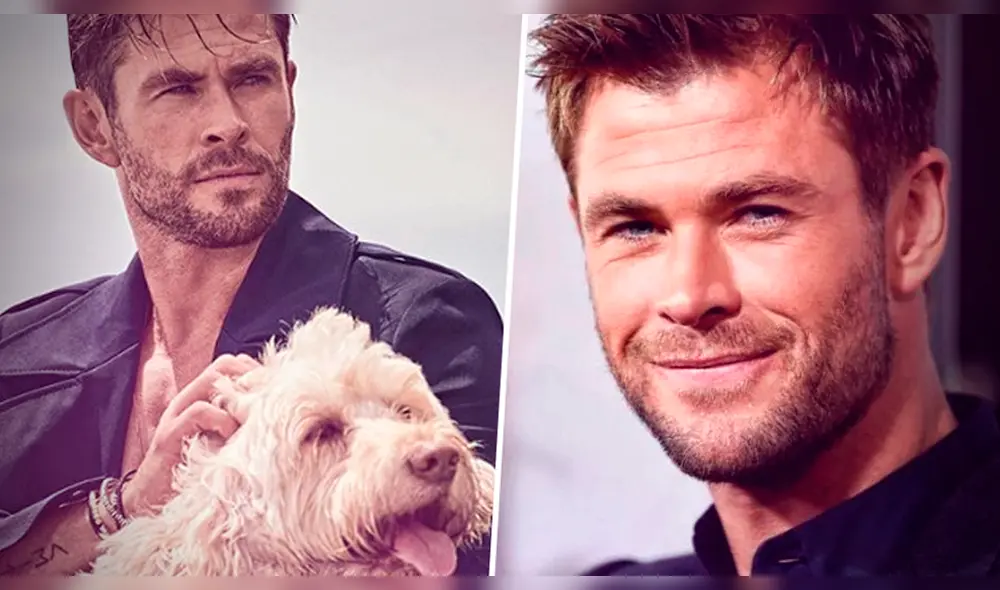 Chris Hemsworth felicita a su perro Sunny por aparecer en la portada de la revista GQ